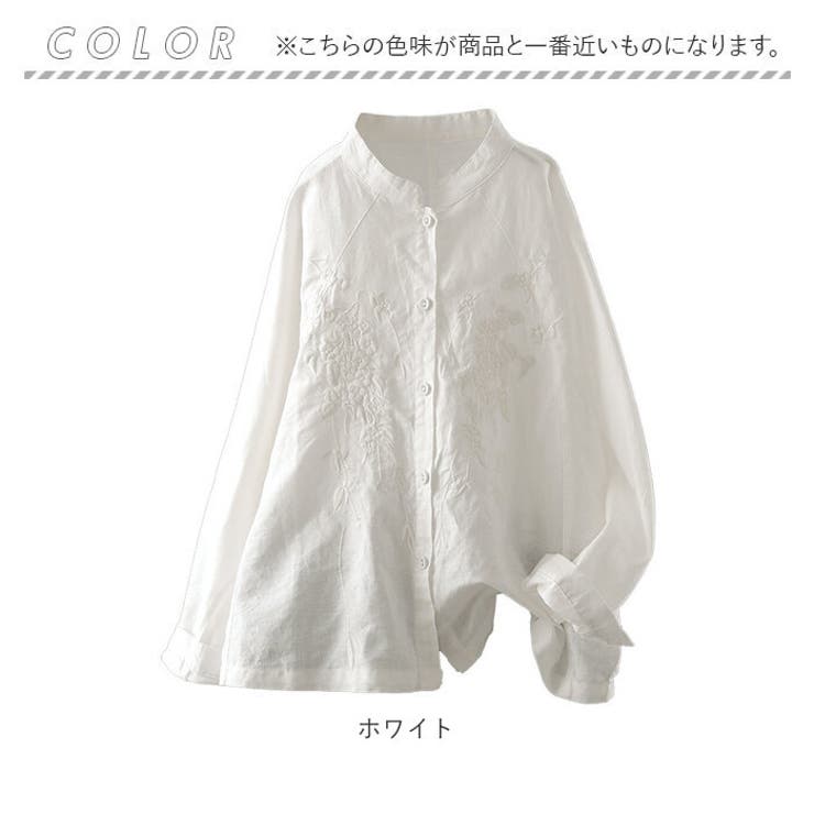 【期間限定お試し価格】 刺繍ブラウス ykcoshirt[品番：BCYW0021303]｜BACKYARD 綿麻 トップス