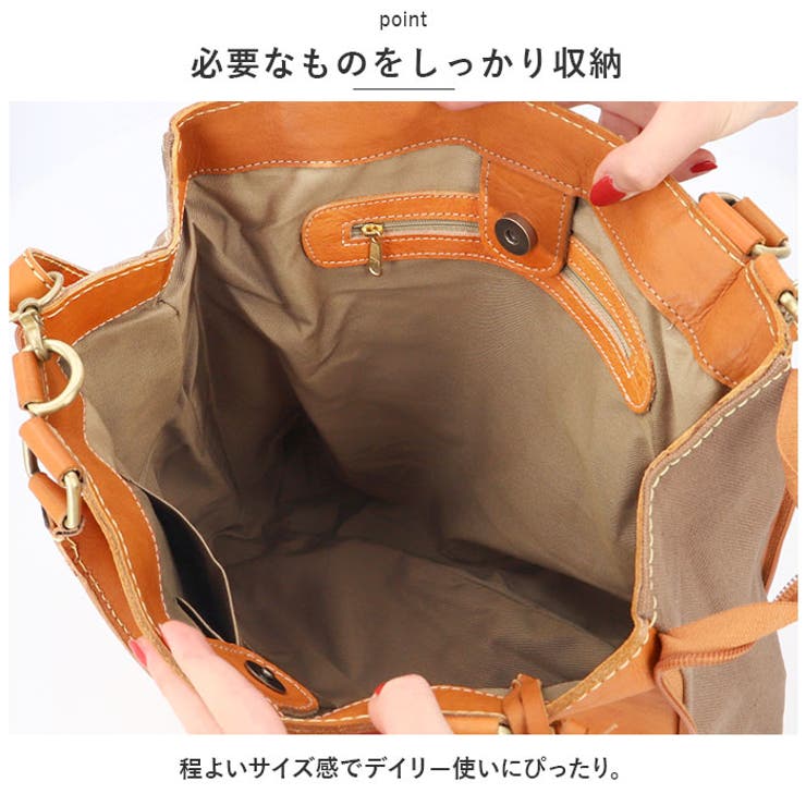 zucchero ナチュラルレザーししゅうデザイン2WAYトートバッグ | BACKYARD FAMILY | 詳細画像10 