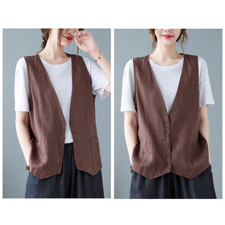 ベスト ジレ トップス レディース おしゃれ vest9226 | BACKYARD FAMILY | 詳細画像9 