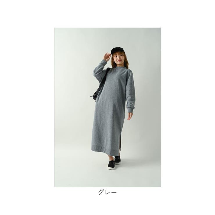 裏起毛モックネックマキシワンピース[品番：BCYW0023370]｜BACKYARD