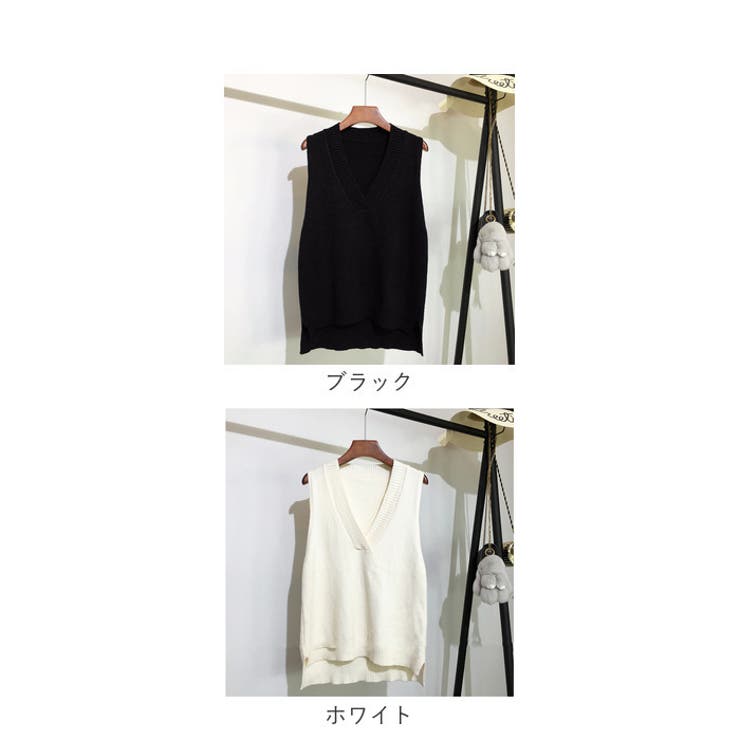 ニット ベスト Vネック 春秋冬 ysvest5257 | BACKYARD FAMILY | 詳細画像10 
