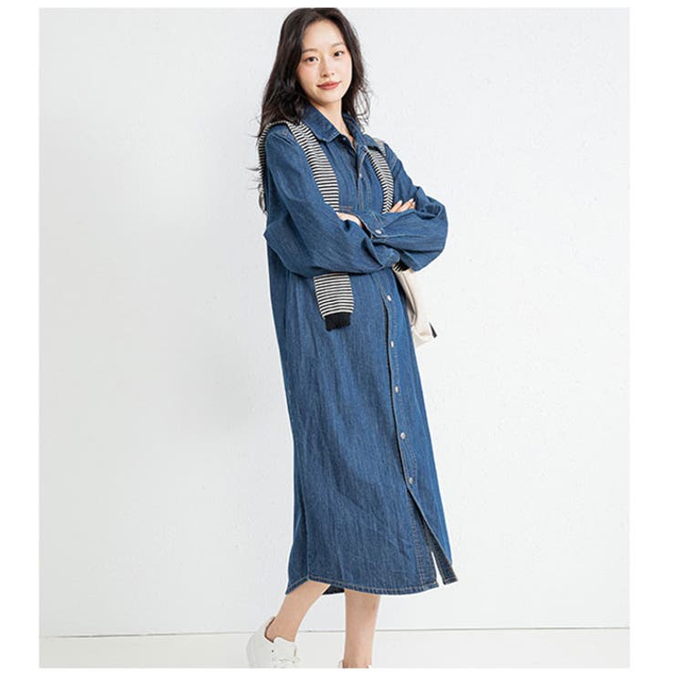 PICONE ピッコーネ デニム 半袖ワンピース Mサイズ 体型カバー PICONE ピッコーネ デニム 半袖ワンピース Mサイズ 体型カバー