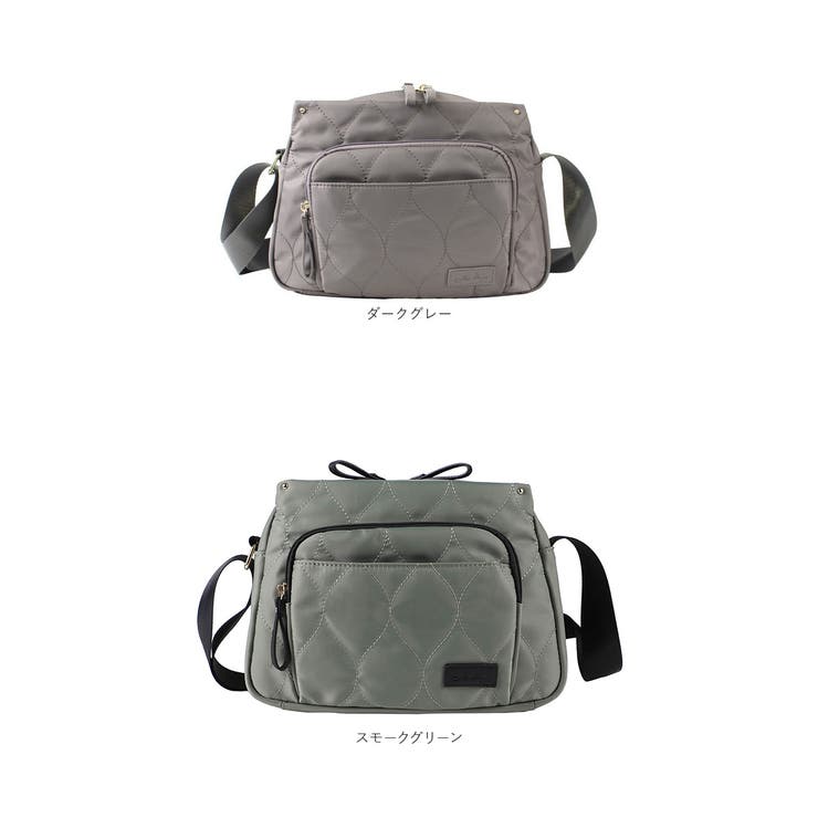 LIZDAYS 3層収納キルティングナイロンショルダーバッグ[品番