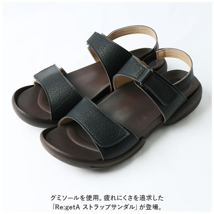 Re:getA リゲッタ ぺたんこストラップ サンダル | BACKYARD FAMILY | 詳細画像2 