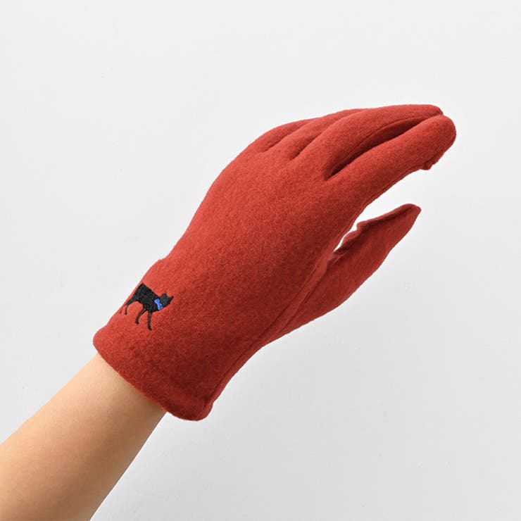 WOMEN おさんぽねこ刺繍ジャージグローブ | BACKYARD FAMILY | 詳細画像2 