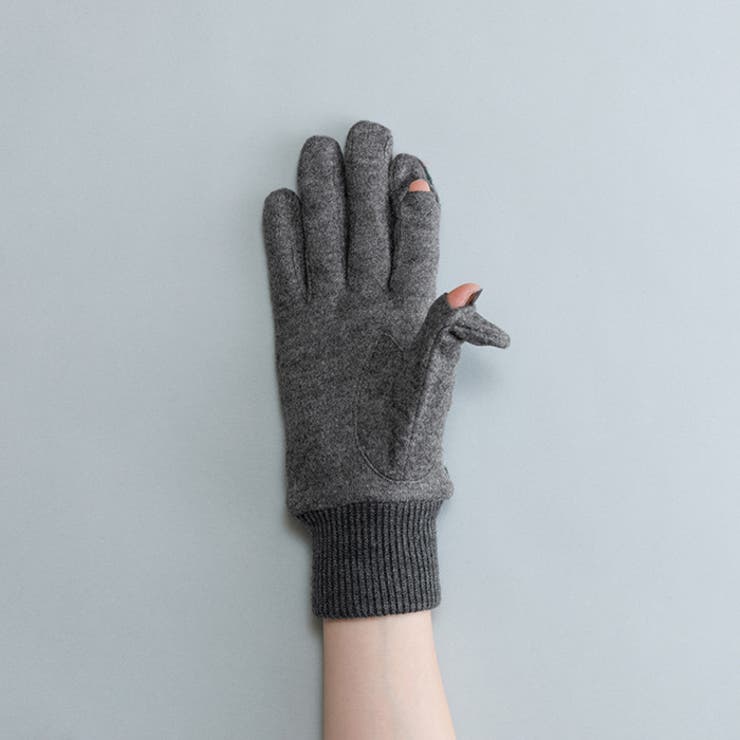 タータンチェックリブニットジャージグローブ タッチパネル対応 | BACKYARD FAMILY | 詳細画像5 