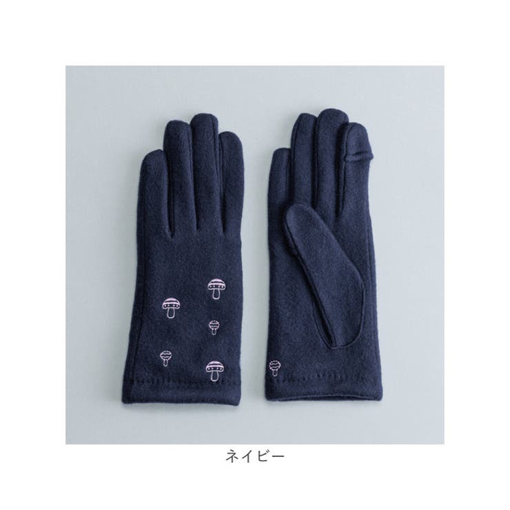 WOMEN キノコ刺繍ジャージグローブ[品番：BCYW0023221