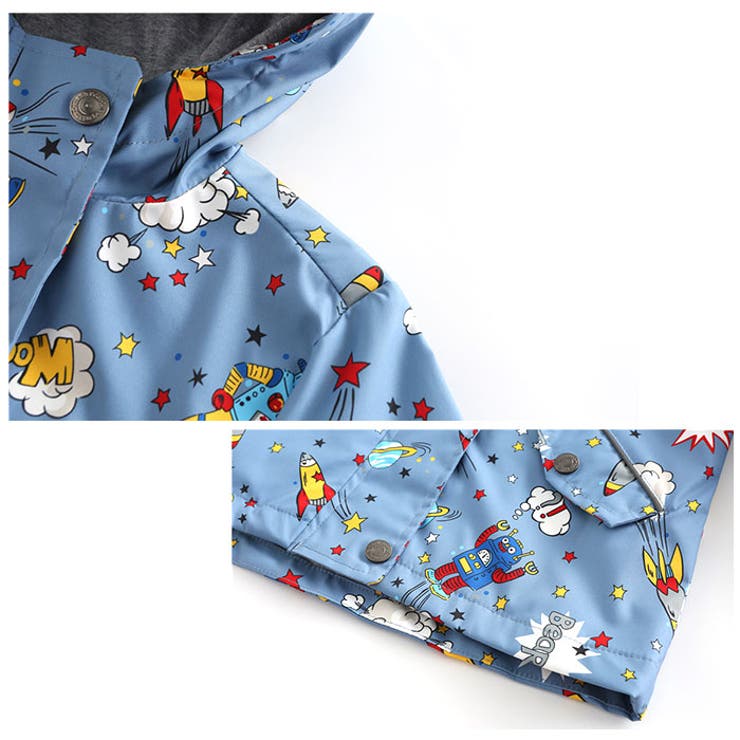 キッズウィンドブレーカー 撥水 ykmeanbear5442 | BACKYARD FAMILY | 詳細画像8 