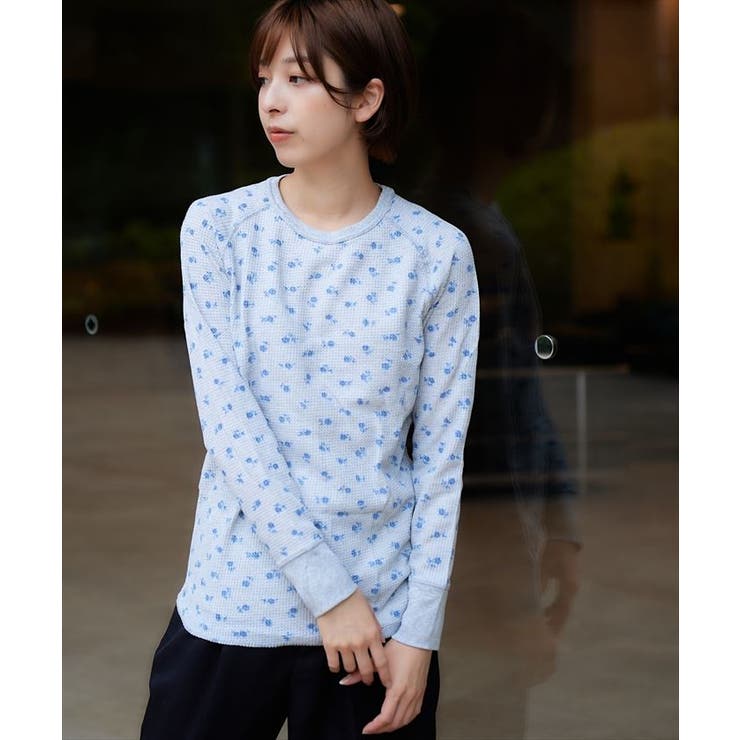 JEMORGAN レディース ワッフル花柄ラグランロンＴ(パック入り) | BACKYARD FAMILY | 詳細画像11 