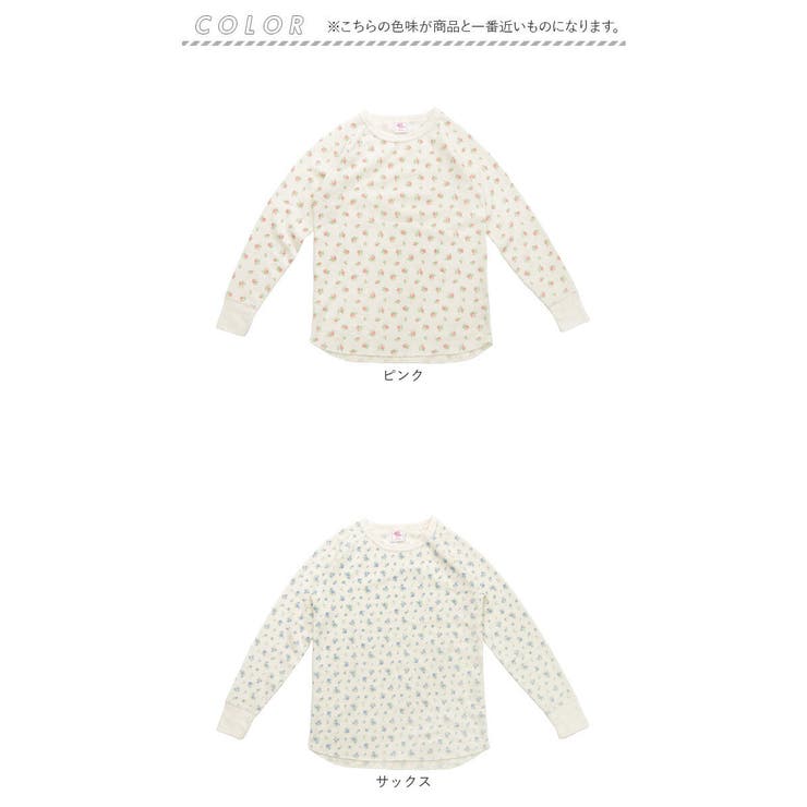 JEMORGAN レディース ワッフル花柄ラグランロンＴ(パック入り) | BACKYARD FAMILY | 詳細画像11 