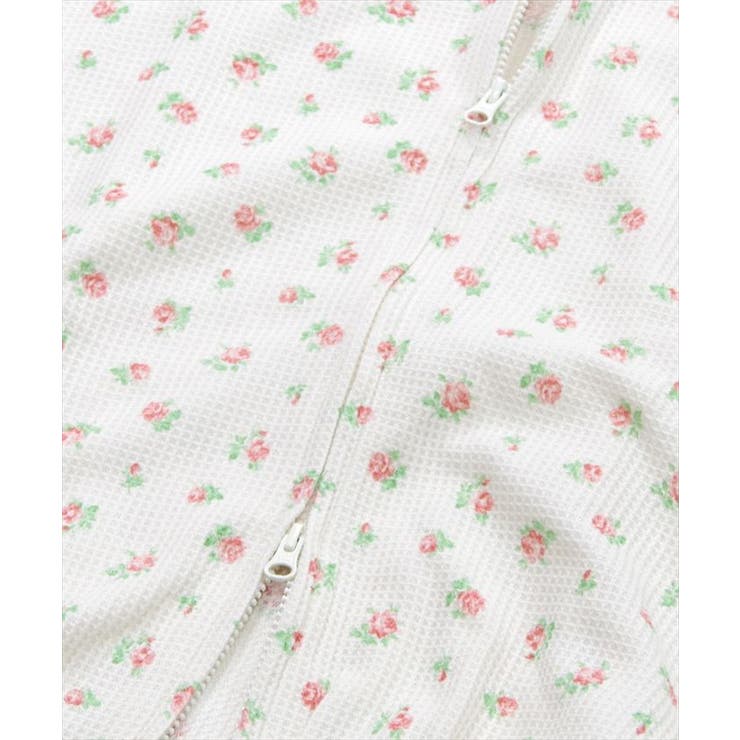 JEMORGAN レディース ワッフル花柄フルジップパーカ | BACKYARD FAMILY | 詳細画像6 