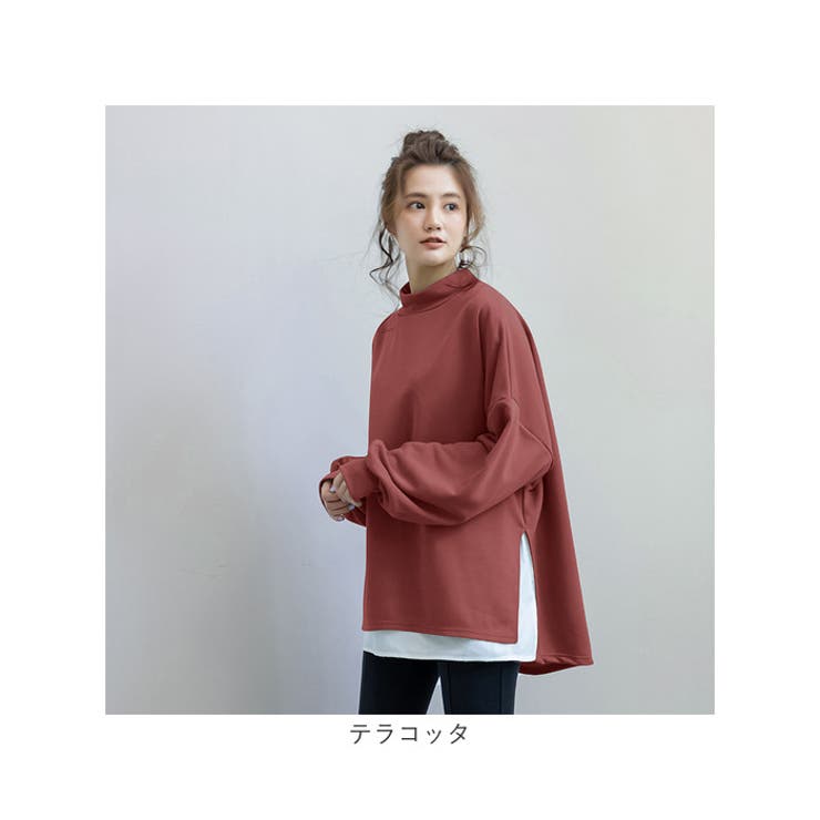 人気アイテム トレーナー スウェット 重ね着風 ysto5315[品番：BCYW0024524 Mサイズ