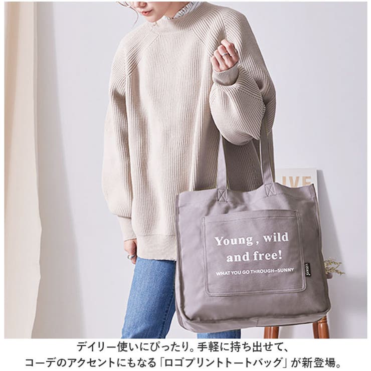 ロゴプリントトートバッグ[品番：BCYW0024151]｜BACKYARD FAMILY