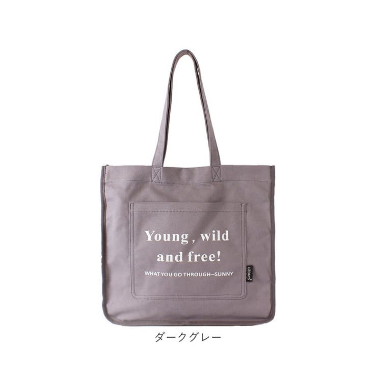 大人上品なおすすめコーデ ロゴプリントトートバッグ[品番：BCYW0024151]｜BACKYARD FAMILY ハンドバッグ