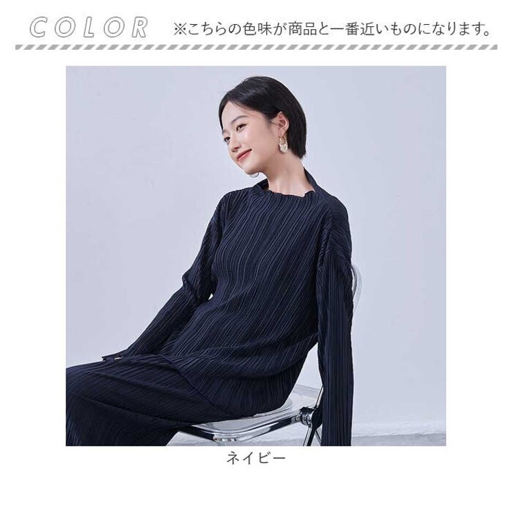 プリーツ長袖トップセットアップ[品番：BCYW0023974]｜BACKYARD FAMILY