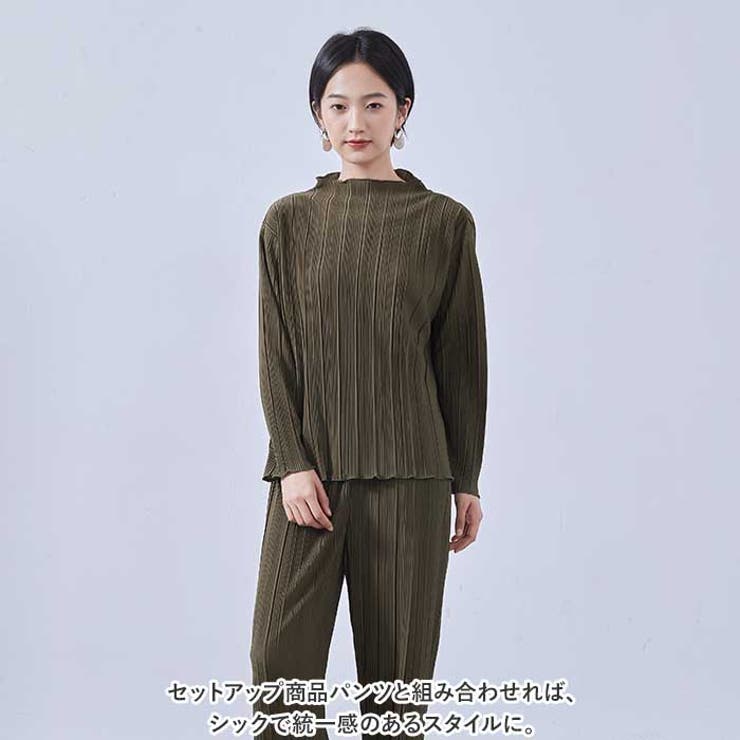 プリーツ長袖トップセットアップ[品番：BCYW0023974]｜BACKYARD FAMILY