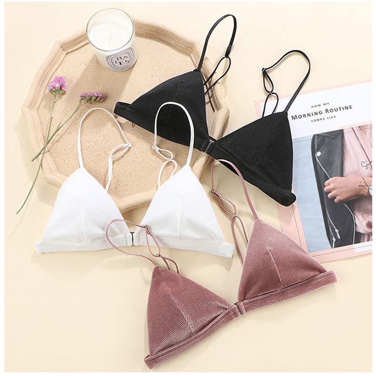 ブラジャー＆ショーツセットフロントホックベロア mmnp124b | BACKYARD FAMILY | 詳細画像10 