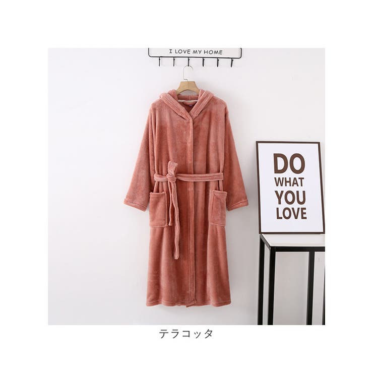 バスローブ ルームウェア ふわふわ 長袖 フード付き ysrw5369 | BACKYARD FAMILY | 詳細画像15 