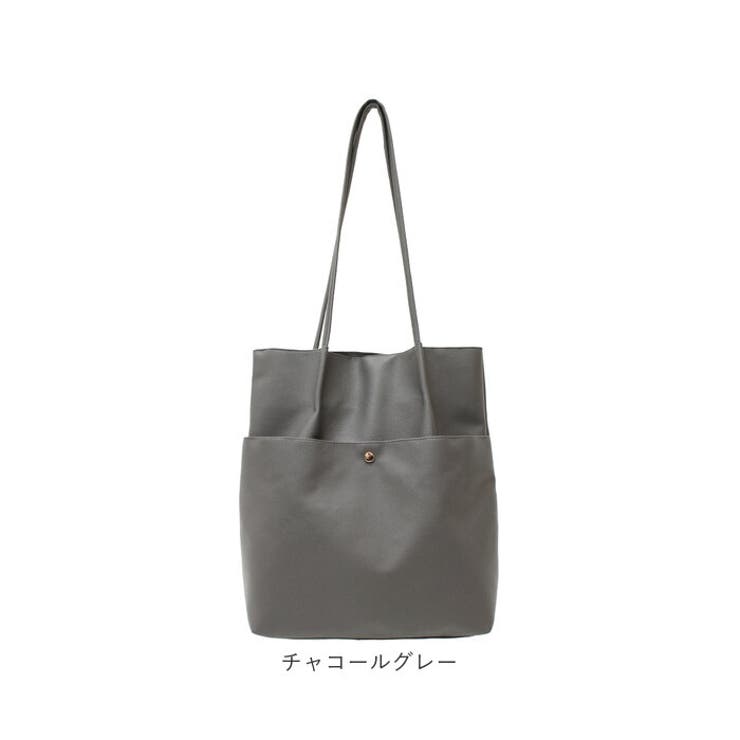 合皮シンプルタックトート[品番：BCYW0026536]｜BACKYARD FAMILY