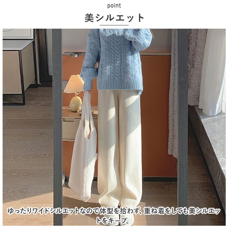 レディース ワイドパンツ lypa10303 | BACKYARD FAMILY | 詳細画像4 