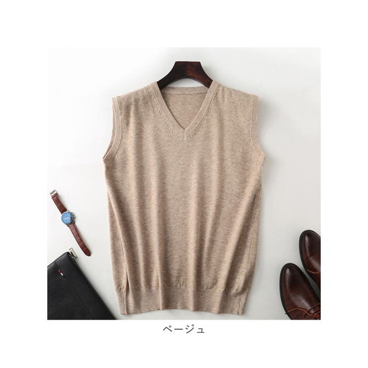 ニットベスト メンズ Vネック xtvt01 | BACKYARD FAMILY | 詳細画像9 