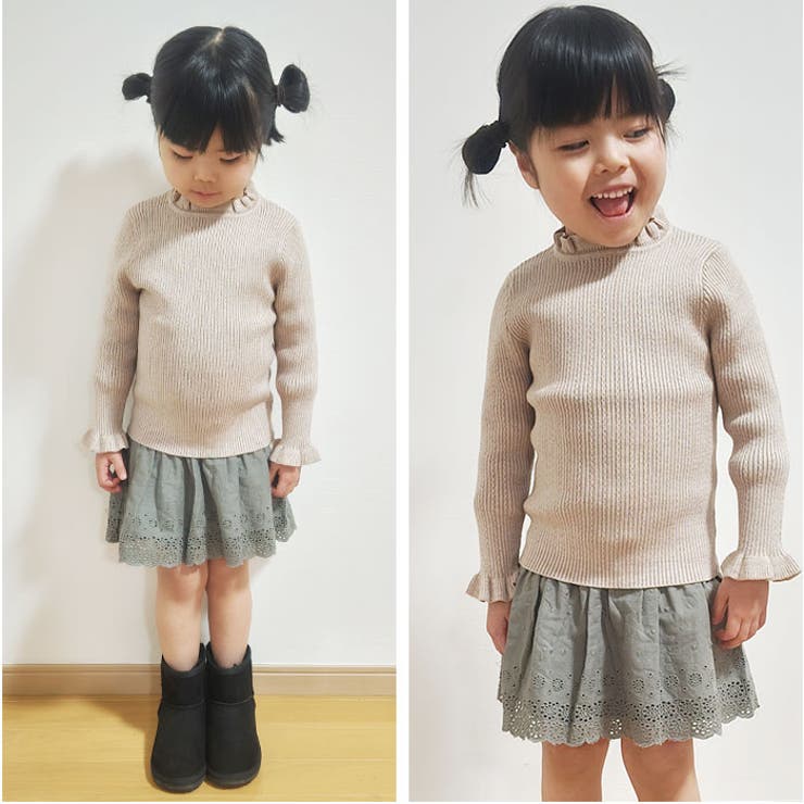 長袖ニットトップス フリル yks223103 | BACKYARD FAMILY | 詳細画像3 