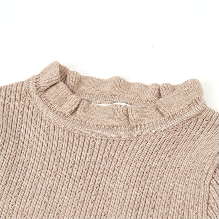 長袖ニットトップス フリル yks223103 | BACKYARD FAMILY | 詳細画像8 