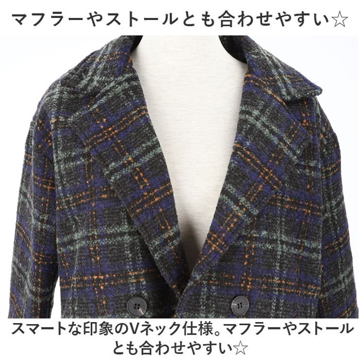 コート ダブルボタン グレンチェック mmpcoat1115g[品番