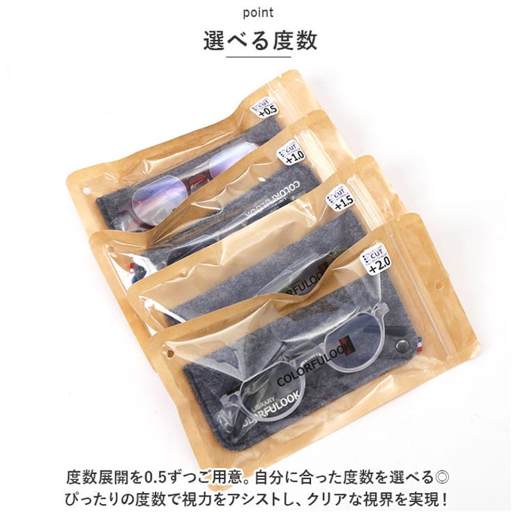 スタイリッシュリーディンググラス カラフルック ハーフリム | BACKYARD FAMILY | 詳細画像6 