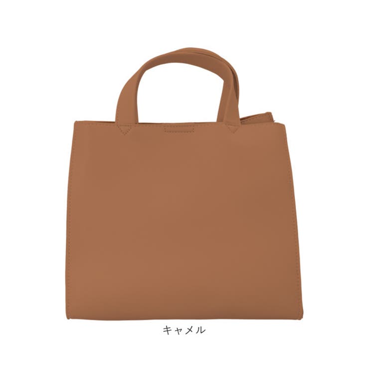 Rename フェイクレザースクエアミニトートバッグ[品番：BCYW0025458