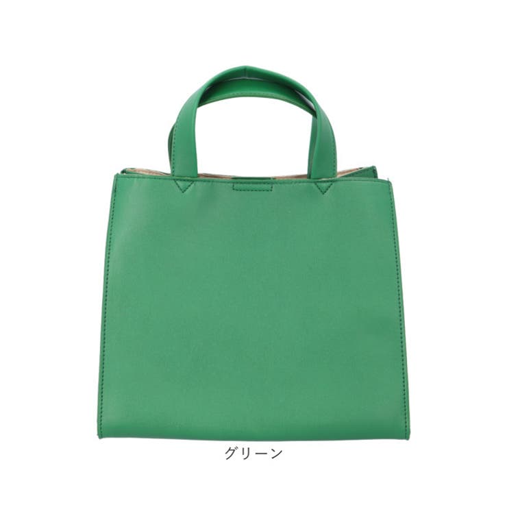 Rename フェイクレザースクエアミニトートバッグ[品番：BCYW0025458