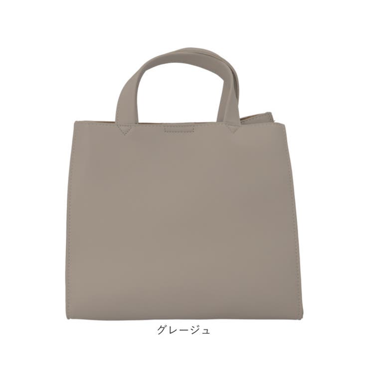 Rename フェイクレザースクエアミニトートバッグ[品番：BCYW0025458