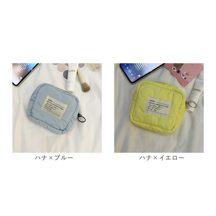 コスメポーチ 小物入り スクエア yspo5496[品番：BCYW0026560