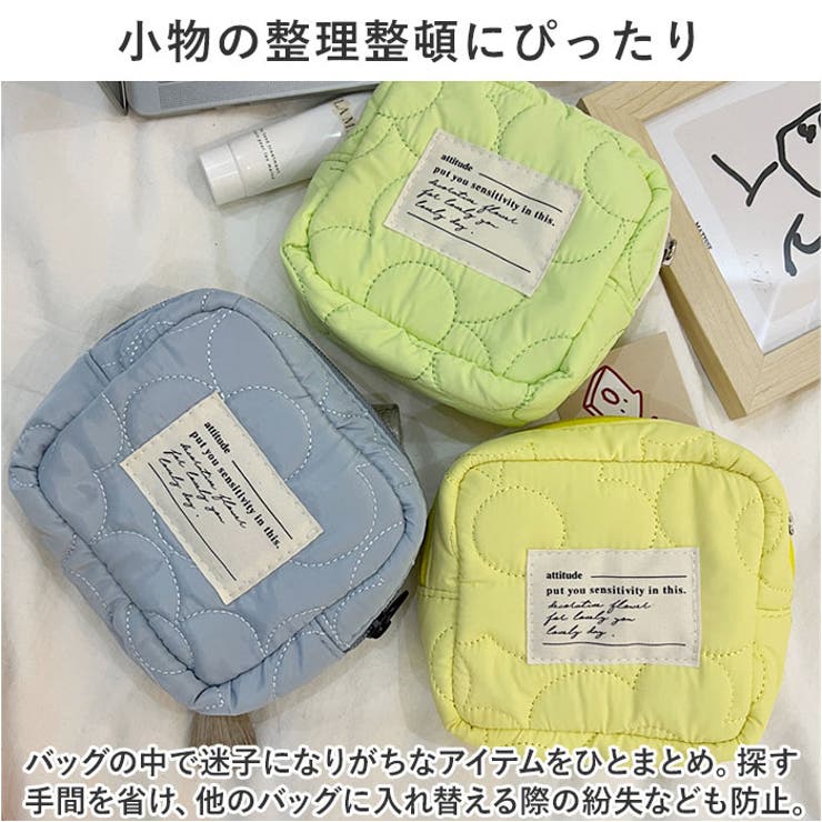 コスメポーチ 小物入り スクエア yspo5496[品番：BCYW0026560