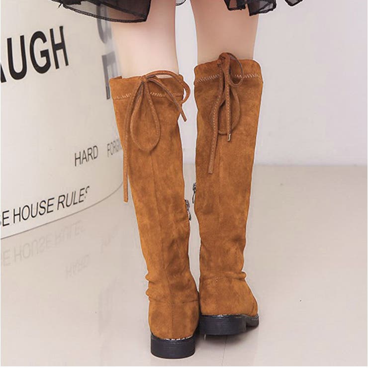 贅沢 キッズ ロングブーツ 裏起毛 pk186[品番：BCYW0026364 16cm～