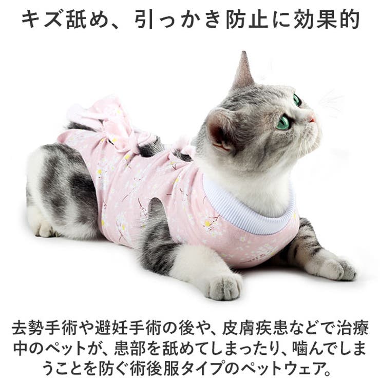 ペット術後服 猫傷舐め防止 ykp0012[品番：BCYW0027605