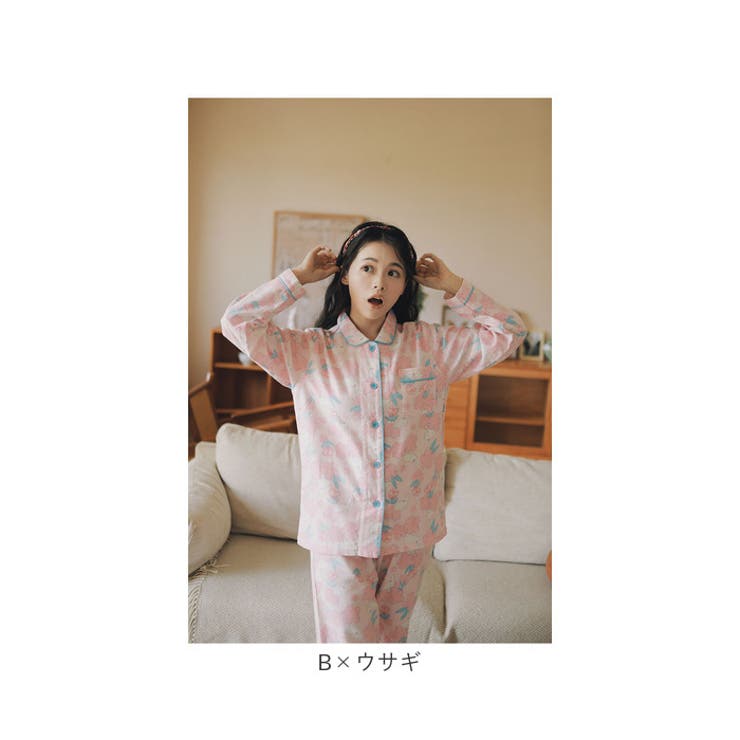 パジャマ ルームウェア 100%綿 ふわふわ ykrwyouyji69 | BACKYARD FAMILY | 詳細画像14 