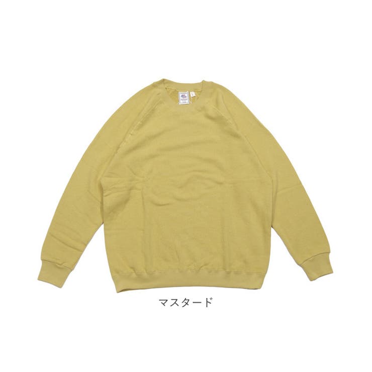 JEMORGAN 柔編み裏毛ラグランスウェットクルー[品番