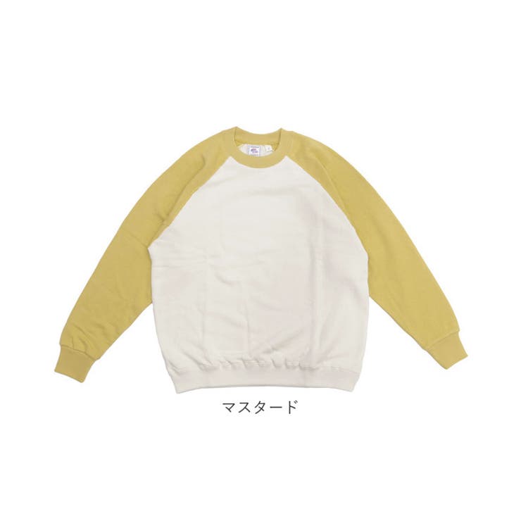 【売り切り御免！】 JEMORGAN 柔編み裏毛クレリックラグランスウェットクルー[品番 スウェット