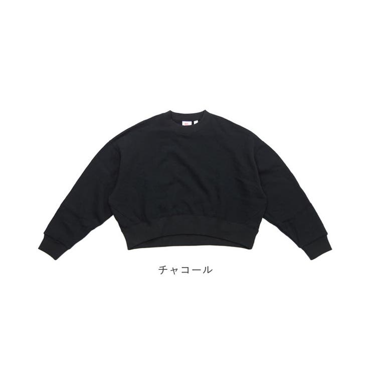 JEMORGAN 柔編み裏毛ショート丈スウェットクルー[品番