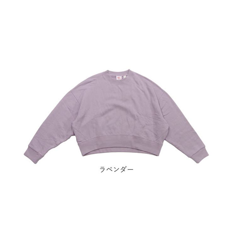 JEMORGAN 柔編み裏毛ショート丈スウェットクルー[品番