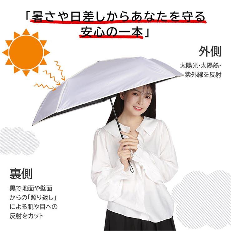 超軽量カーボン 折りたたみ日傘 晴雨兼用 50cm | BACKYARD FAMILY | 詳細画像9 