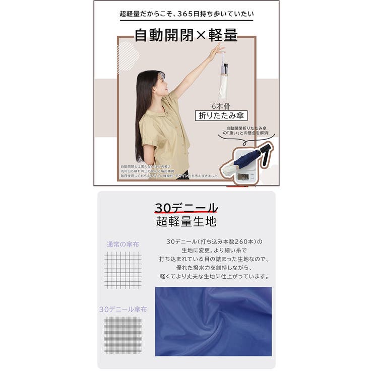 自動開閉折りたたみ日傘 晴雨兼用 完全遮光 53cm | BACKYARD FAMILY | 詳細画像7 
