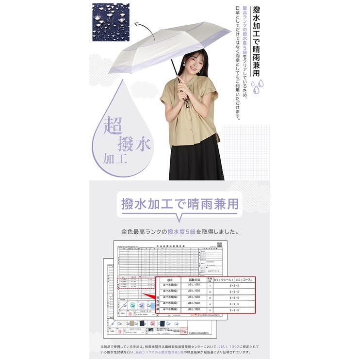 自動開閉折りたたみ日傘 晴雨兼用 完全遮光 53cm | BACKYARD FAMILY | 詳細画像4 