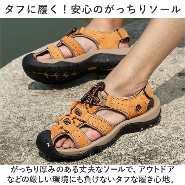 レビュー高評価の商品！ アウトドアサンダル メンズ pmy72399[品番：BCYW0027993 速乾 24.0cm