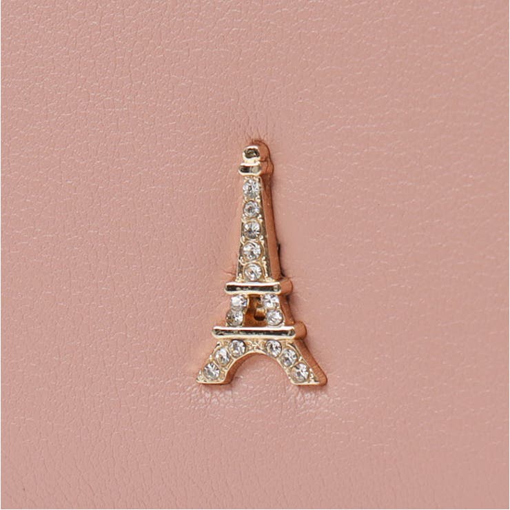 LIZDAYS エッフェル塔モチーフ がま口三つ折り財布[品番：BCYW0027108