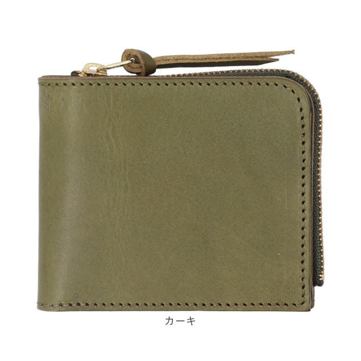 国産本革 栃木レザー 二つ折り財布[品番：BCYW0026899