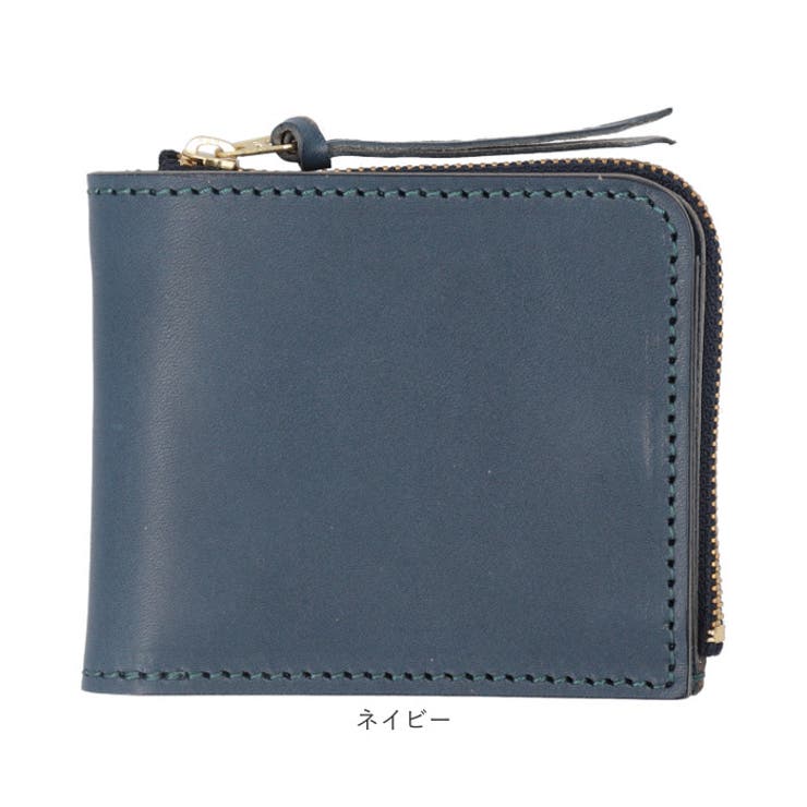 国産本革 栃木レザー 二つ折り財布[品番：BCYW0026899