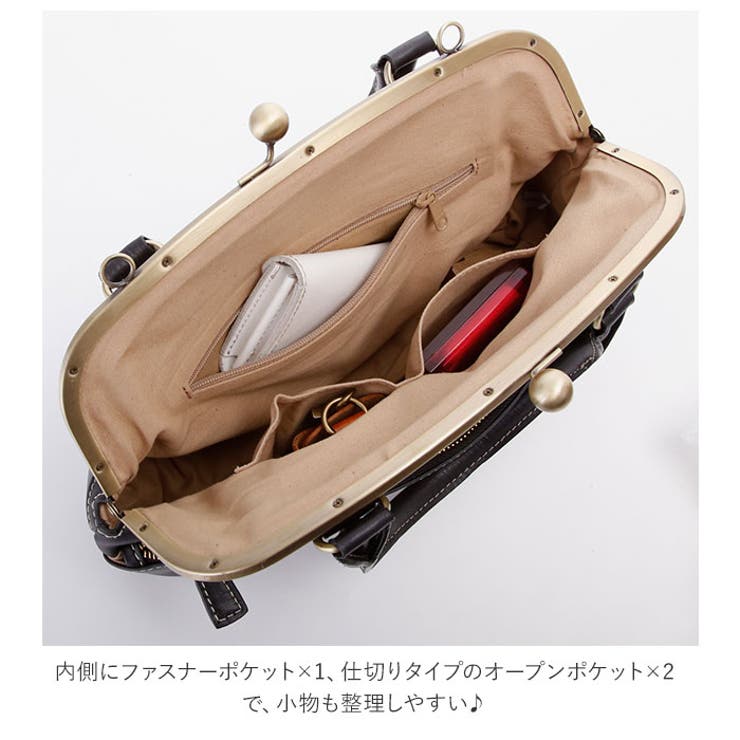 fes フェス 48717 がま口 2WAY ハンドバッグ[品番：BCYW0004895