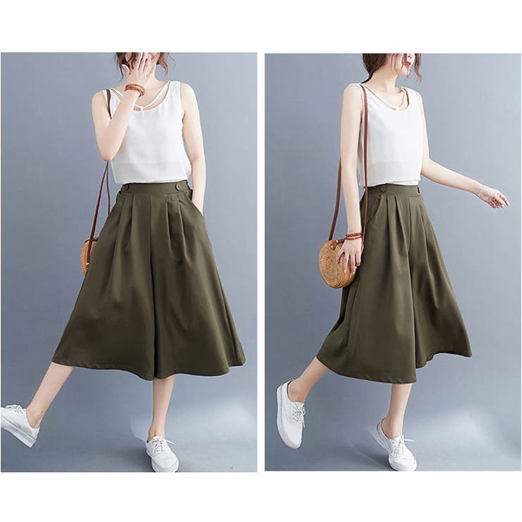 ガウチョパンツ ワイドパンツ レディース lypa222 | BACKYARD FAMILY | 詳細画像14 